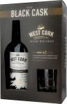 Zestaw West Cork Black Cask 40% 0,7L + szklanka