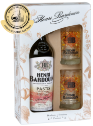Zestaw Pastis Hb Henri Bardouin 45% 0,7L + 2 kieliszki