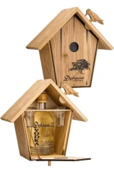 Budka dla ptaków Dębowa Wódka 40% 0,7L + 2 kieliszki