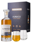 Zestaw Whisky Paprocky Single Barrel + 2 szklanki 40% 0,7L 