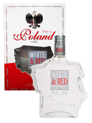 Wódka White & Red Mapa Polski 40% 0,5L 