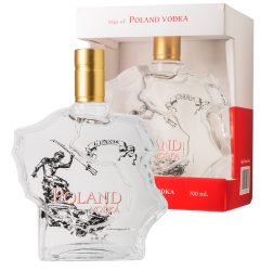 Wódka Mapa Polski Gdańsk 40% 0,7L 