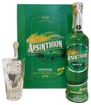 Zestaw Apsinthion De Luxe 0,5L 55% Szklanka + Łyżeczka