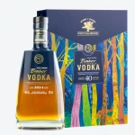 Zestaw Bimber Starzony z miodem 40% 0,7L + kieliszki  