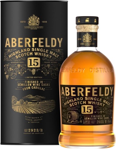 Aberfeldy 15-letni Cadillac, Sémillon Wine Casks Finish.jpg