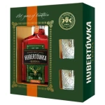 Zestaw Hubertówka Leśna Original 37,5% 0,5L + 2 kieliszki