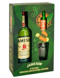 Zestaw Jameson 40% 0,7L + szklanka i miniaturka Jameson Orange