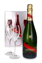 Zestaw Mumm Grand Cordon 12% 0,75L + kieliszki
