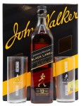 Zestaw Johnnie Walker Black Label 12YO 40% 0,7L + szklanki