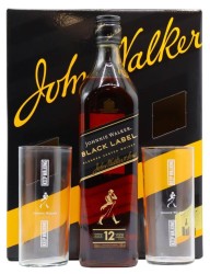 Zestaw Johnnie Walker Black Label 12YO 40% 0,7L + szklanki