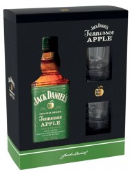 Zestaw Jack Daniels Apple 35% 0,7L  + szklanki
