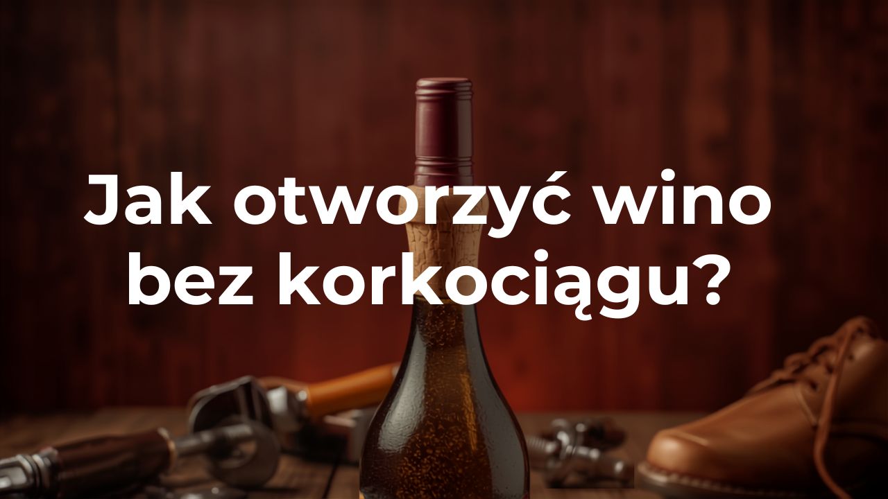 Jak otworzyć wino bez korkociągu?